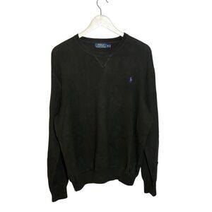 Polo Ralph Lauren black crewneck cotton sweater - XL